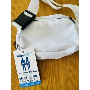 AeroLoft Anywhere Crossbody Belt Bag NWT-Unisex White